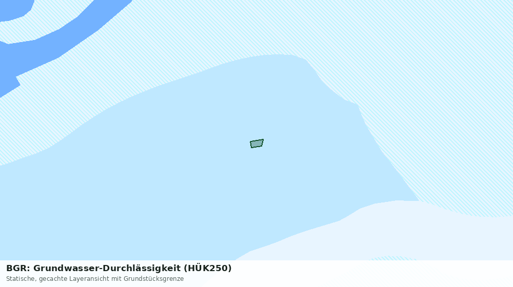Statische Kartenansicht: BGR: Grundwasser-Durchlässigkeit (HÜK250)