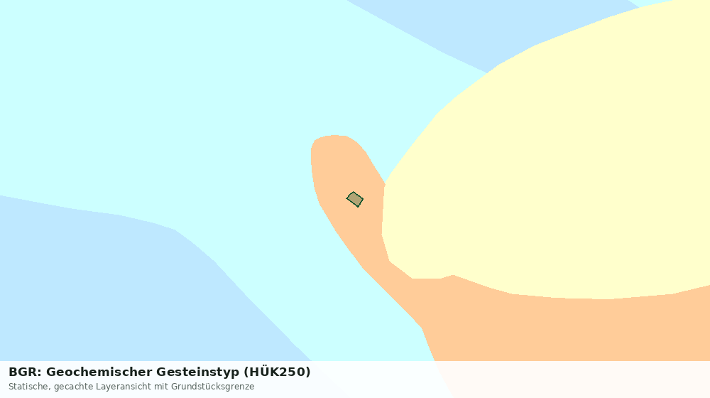 Statische Kartenansicht: BGR: Geochemischer Gesteinstyp (HÜK250)