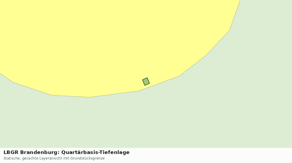 Statische Kartenansicht: LBGR Brandenburg: Quartärbasis-Tiefenlage