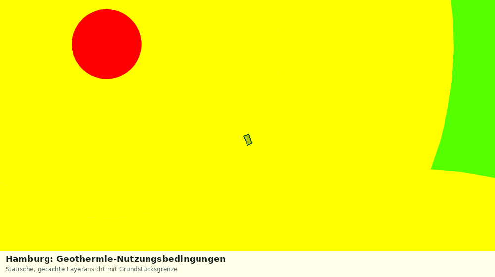 Statische Kartenansicht: Hamburg: Geothermie-Nutzungsbedingungen