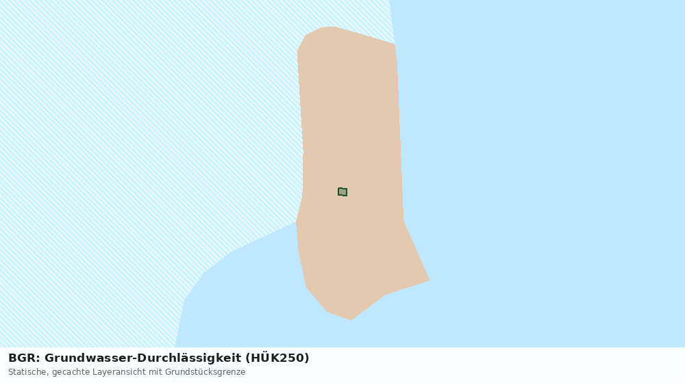 Statische Kartenansicht: BGR: Grundwasser-Durchlässigkeit (HÜK250)