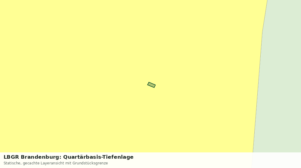 Statische Kartenansicht: LBGR Brandenburg: Quartärbasis-Tiefenlage