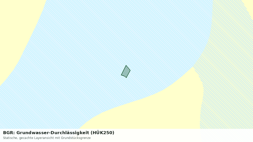 Statische Kartenansicht: BGR: Grundwasser-Durchlässigkeit (HÜK250)