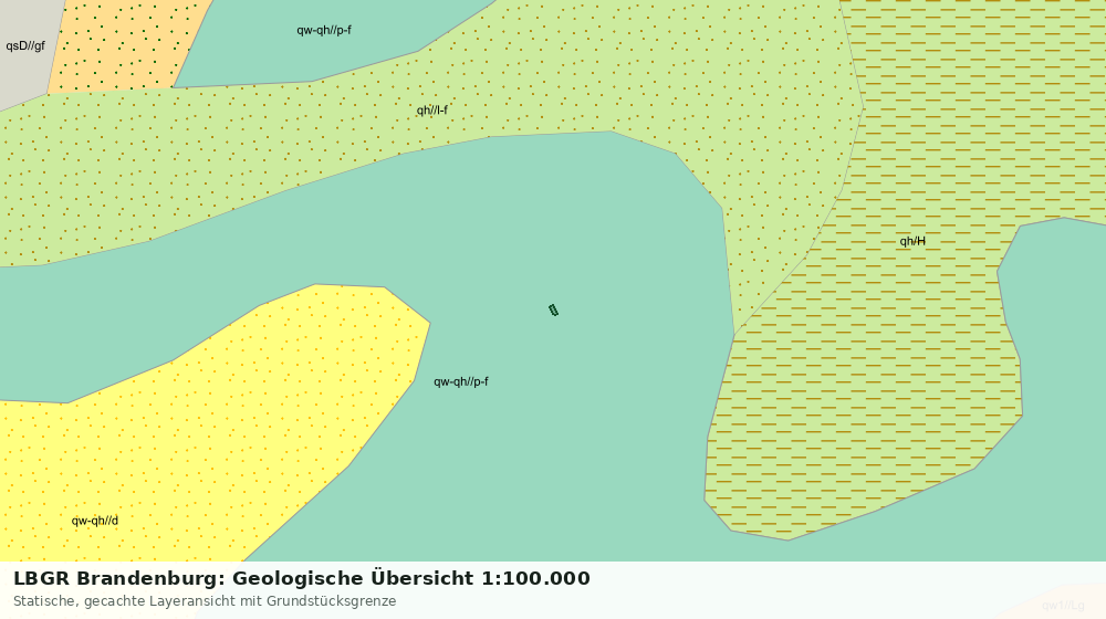 Statische Kartenansicht: LBGR Brandenburg: Geologische Übersicht 1:100.000
