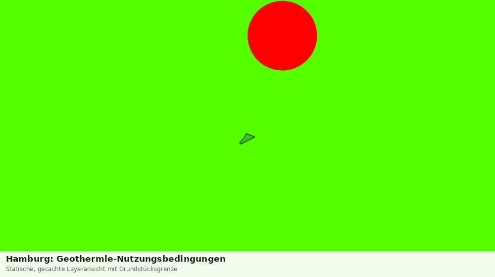 Statische Kartenansicht: Hamburg: Geothermie-Nutzungsbedingungen