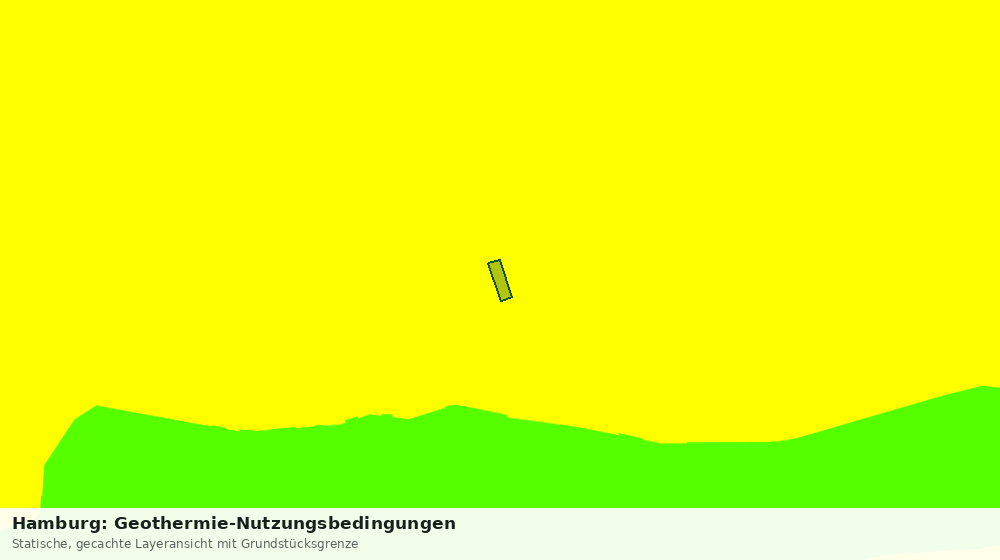 Statische Kartenansicht: Hamburg: Geothermie-Nutzungsbedingungen