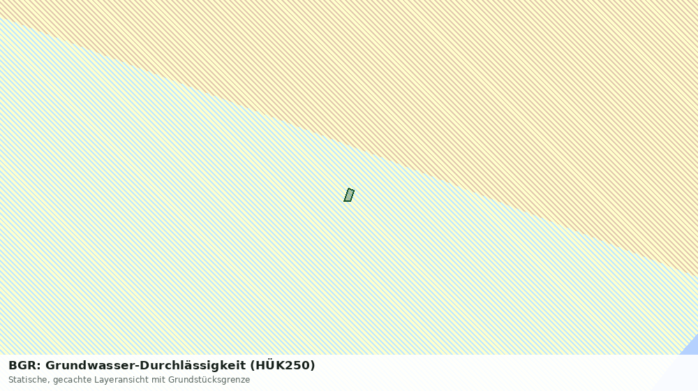 Statische Kartenansicht: BGR: Grundwasser-Durchlässigkeit (HÜK250)