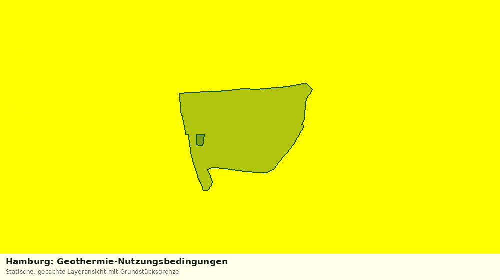 Statische Kartenansicht: Hamburg: Geothermie-Nutzungsbedingungen