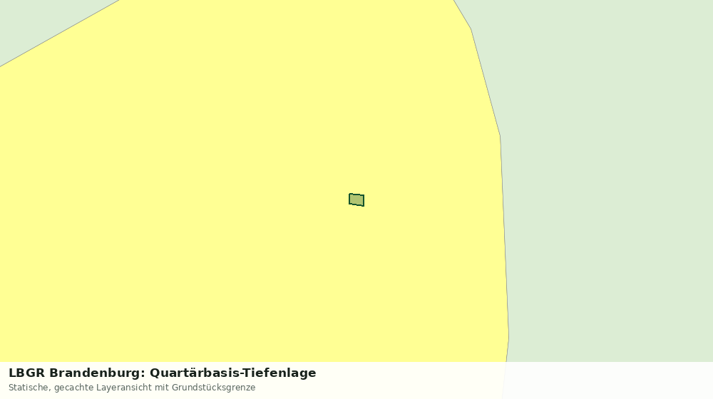 Statische Kartenansicht: LBGR Brandenburg: Quartärbasis-Tiefenlage
