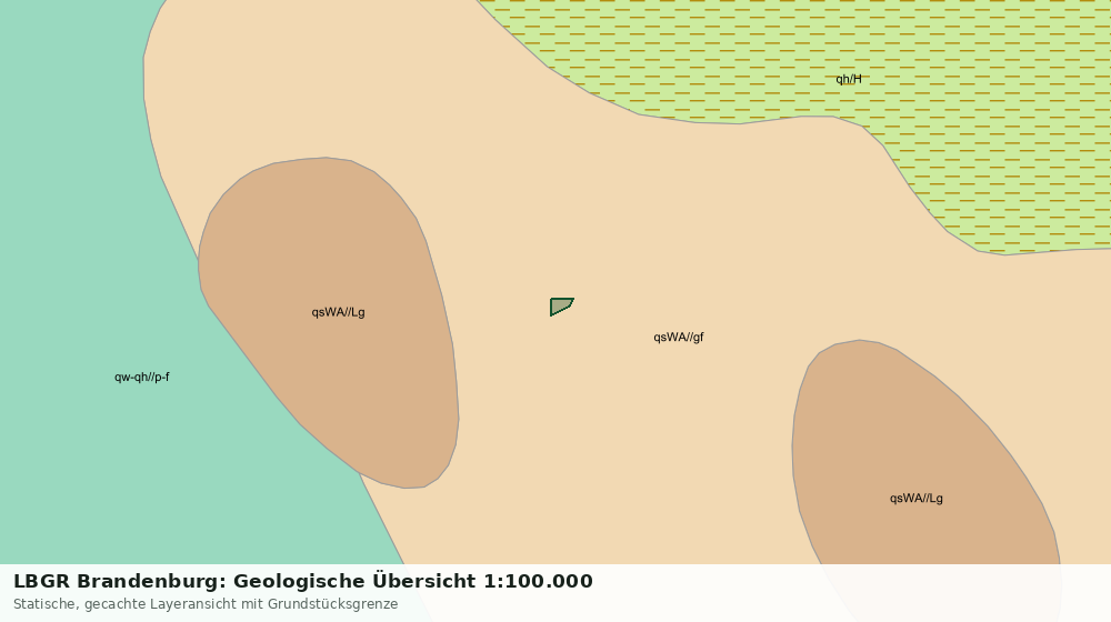 Statische Kartenansicht: LBGR Brandenburg: Geologische Übersicht 1:100.000
