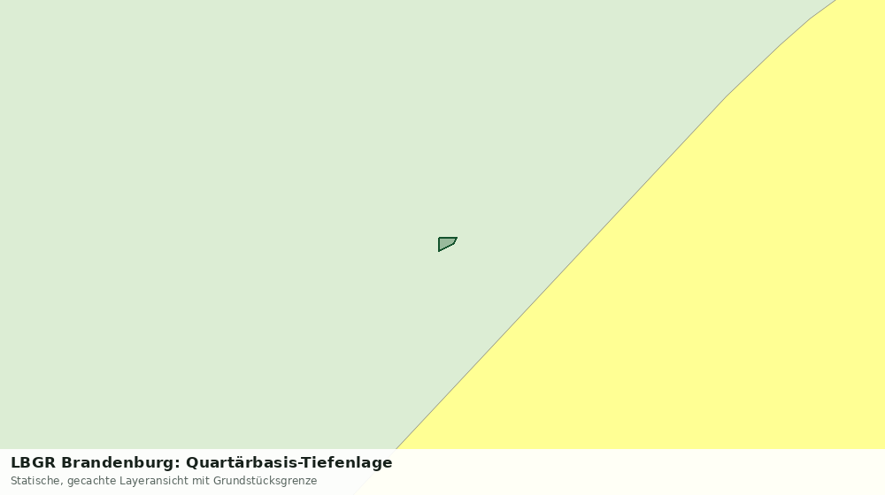 Statische Kartenansicht: LBGR Brandenburg: Quartärbasis-Tiefenlage