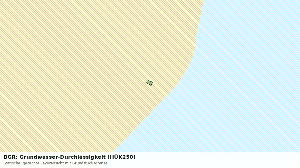 Statische Kartenansicht: BGR: Grundwasser-Durchlässigkeit (HÜK250)