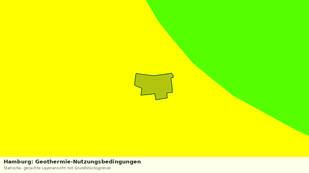 Statische Kartenansicht: Hamburg: Geothermie-Nutzungsbedingungen