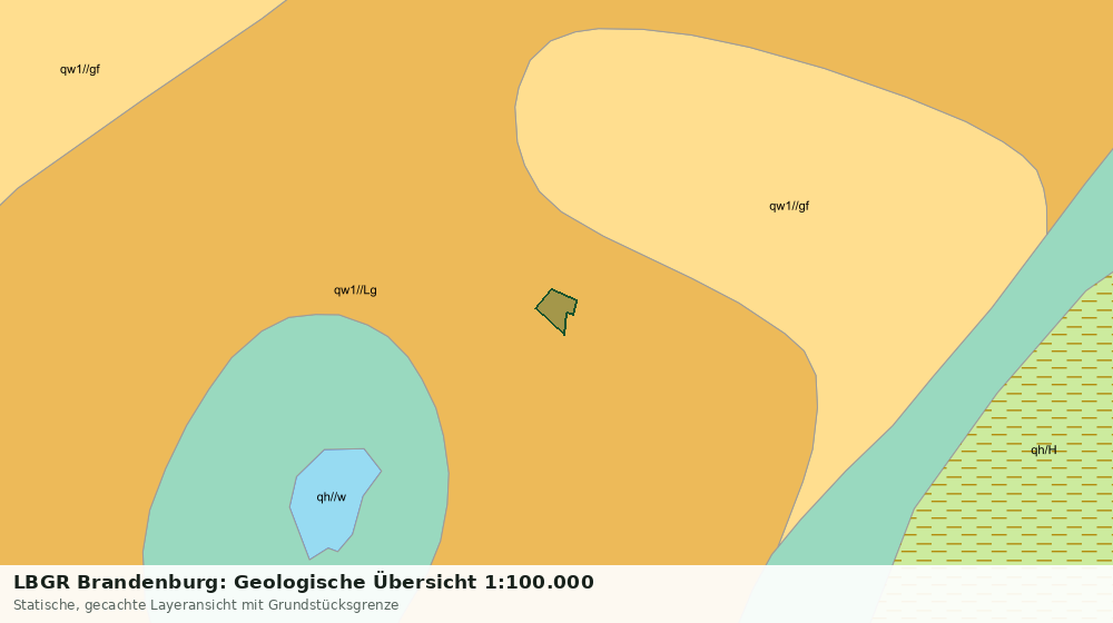 Statische Kartenansicht: LBGR Brandenburg: Geologische Übersicht 1:100.000