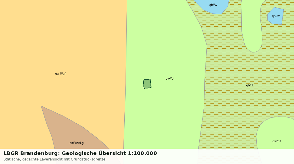 Statische Kartenansicht: LBGR Brandenburg: Geologische Übersicht 1:100.000
