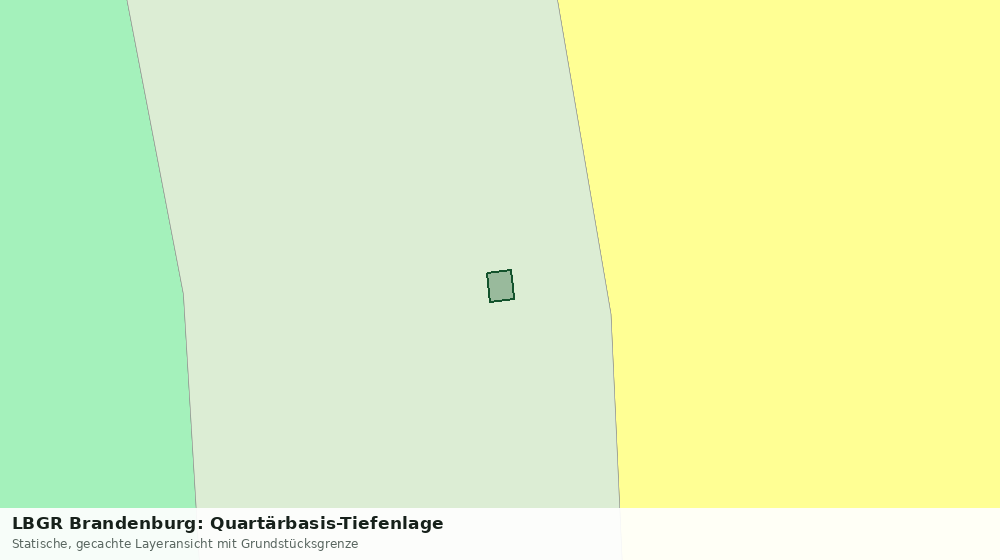 Statische Kartenansicht: LBGR Brandenburg: Quartärbasis-Tiefenlage