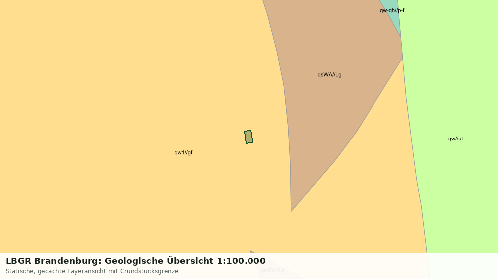 Statische Kartenansicht: LBGR Brandenburg: Geologische Übersicht 1:100.000