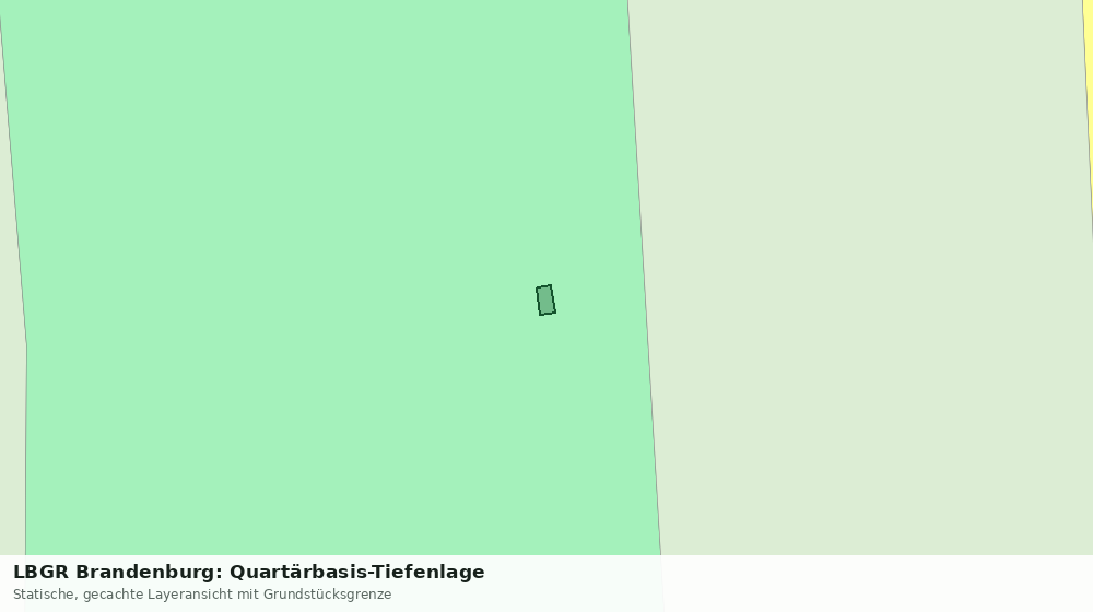 Statische Kartenansicht: LBGR Brandenburg: Quartärbasis-Tiefenlage