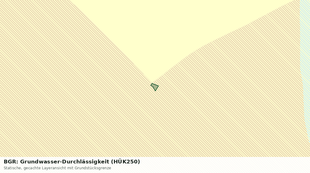 Statische Kartenansicht: BGR: Grundwasser-Durchlässigkeit (HÜK250)