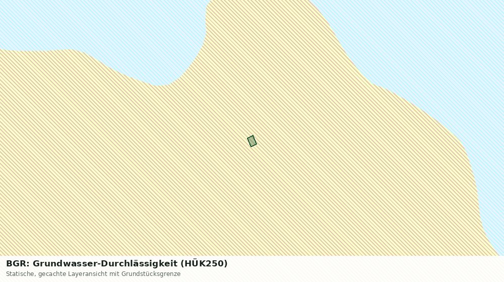 Statische Kartenansicht: BGR: Grundwasser-Durchlässigkeit (HÜK250)