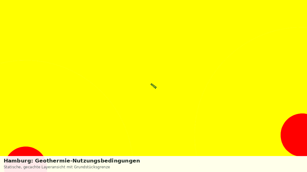 Statische Kartenansicht: Hamburg: Geothermie-Nutzungsbedingungen