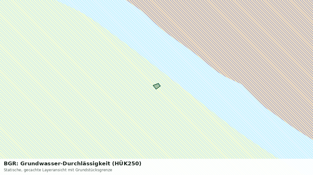 Statische Kartenansicht: BGR: Grundwasser-Durchlässigkeit (HÜK250)