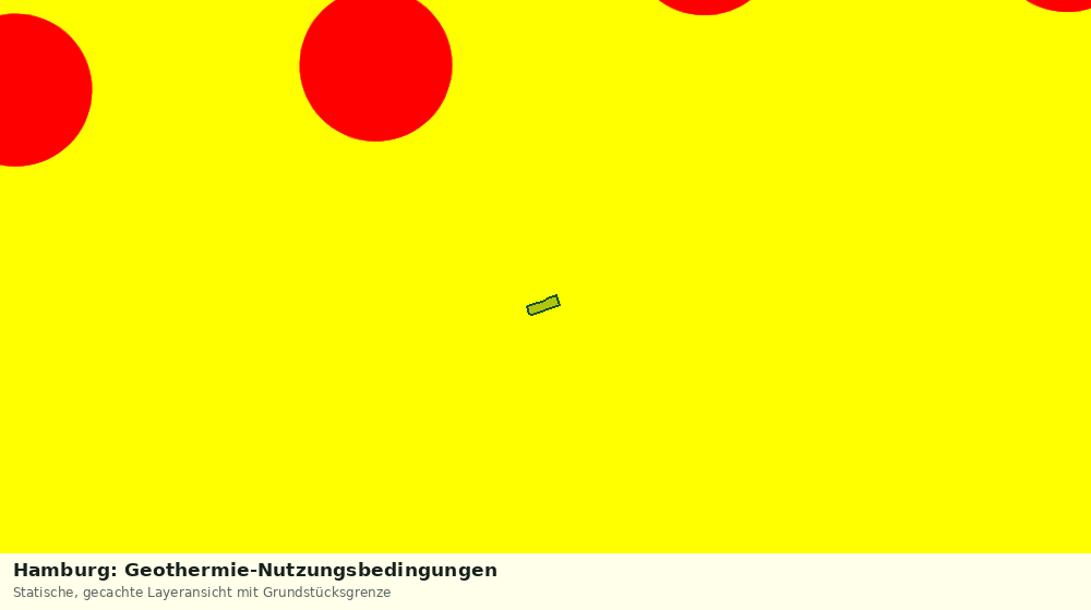 Statische Kartenansicht: Hamburg: Geothermie-Nutzungsbedingungen