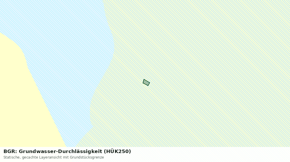 Statische Kartenansicht: BGR: Grundwasser-Durchlässigkeit (HÜK250)