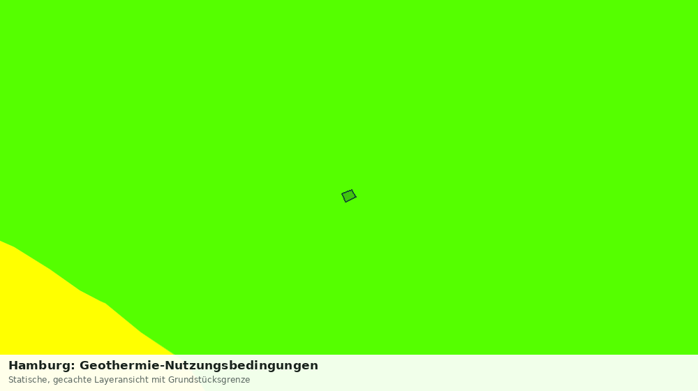 Statische Kartenansicht: Hamburg: Geothermie-Nutzungsbedingungen