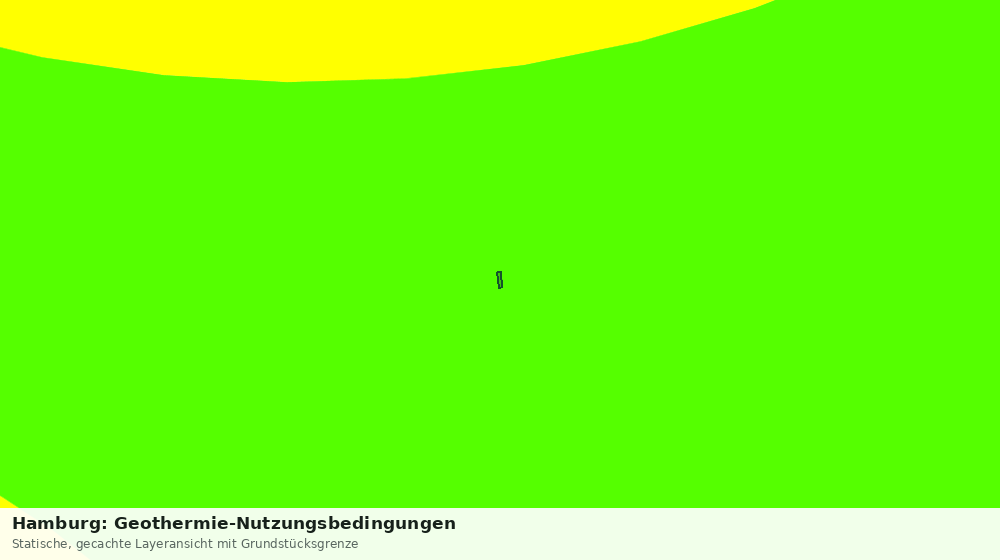 Statische Kartenansicht: Hamburg: Geothermie-Nutzungsbedingungen