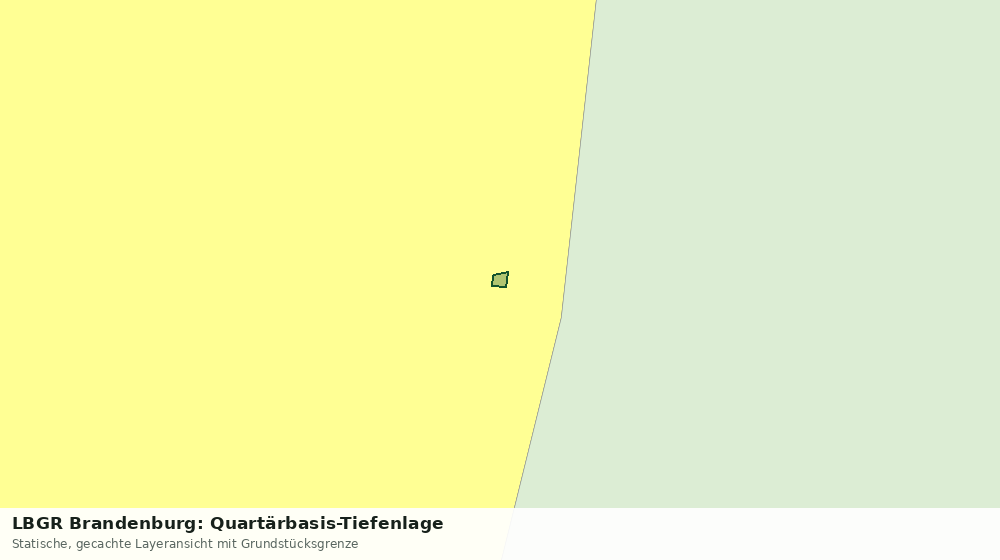 Statische Kartenansicht: LBGR Brandenburg: Quartärbasis-Tiefenlage