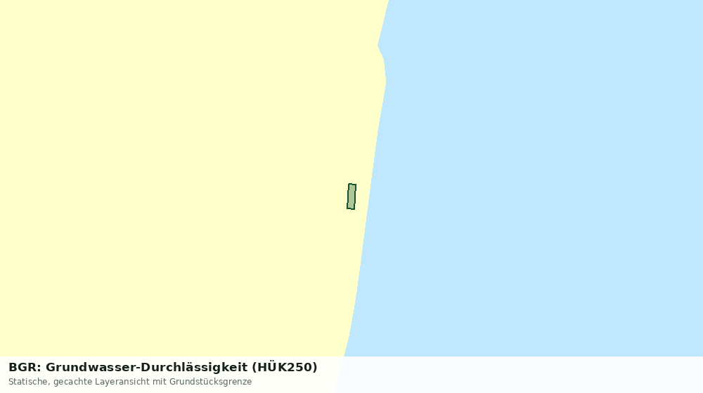 Statische Kartenansicht: BGR: Grundwasser-Durchlässigkeit (HÜK250)
