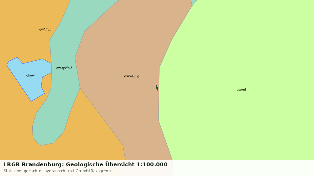 Statische Kartenansicht: LBGR Brandenburg: Geologische Übersicht 1:100.000