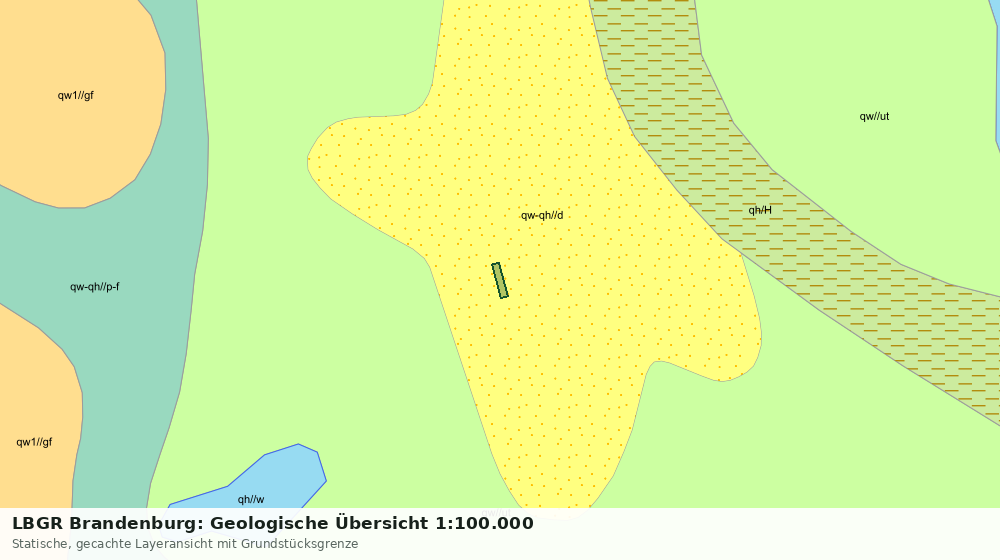 Statische Kartenansicht: LBGR Brandenburg: Geologische Übersicht 1:100.000