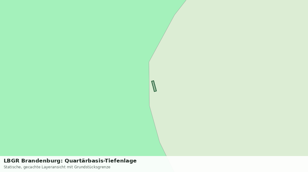 Statische Kartenansicht: LBGR Brandenburg: Quartärbasis-Tiefenlage
