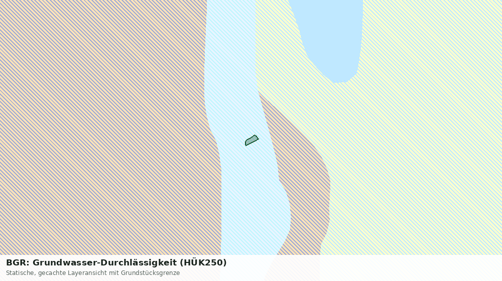 Statische Kartenansicht: BGR: Grundwasser-Durchlässigkeit (HÜK250)