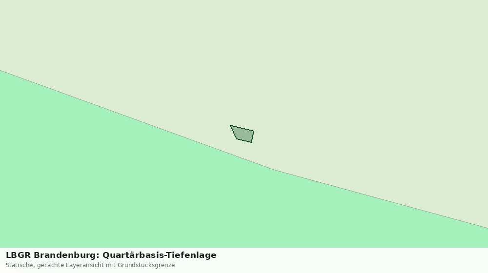 Statische Kartenansicht: LBGR Brandenburg: Quartärbasis-Tiefenlage