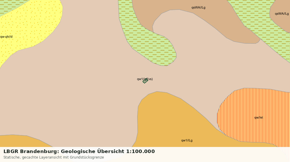 Statische Kartenansicht: LBGR Brandenburg: Geologische Übersicht 1:100.000