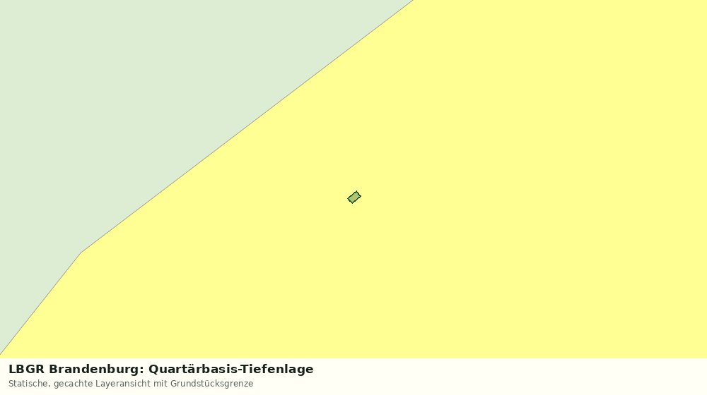 Statische Kartenansicht: LBGR Brandenburg: Quartärbasis-Tiefenlage