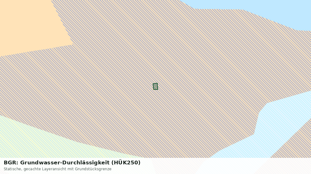 Statische Kartenansicht: BGR: Grundwasser-Durchlässigkeit (HÜK250)