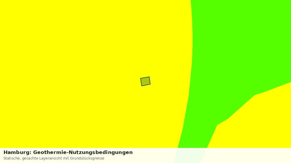 Statische Kartenansicht: Hamburg: Geothermie-Nutzungsbedingungen