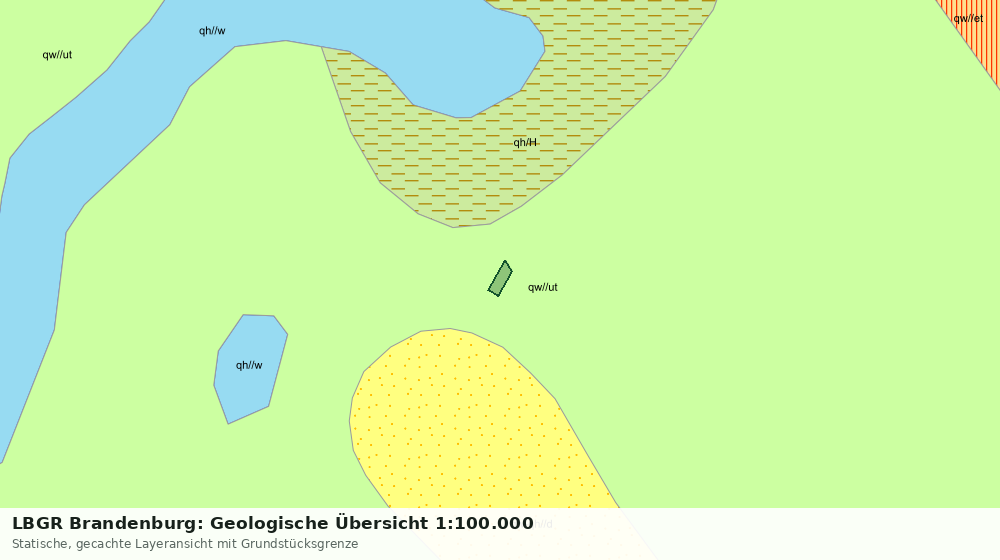 Statische Kartenansicht: LBGR Brandenburg: Geologische Übersicht 1:100.000