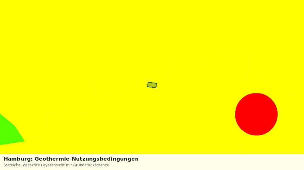 Statische Kartenansicht: Hamburg: Geothermie-Nutzungsbedingungen