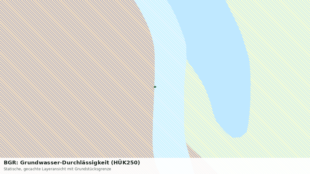 Statische Kartenansicht: BGR: Grundwasser-Durchlässigkeit (HÜK250)