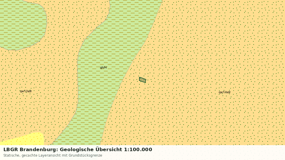 Statische Kartenansicht: LBGR Brandenburg: Geologische Übersicht 1:100.000