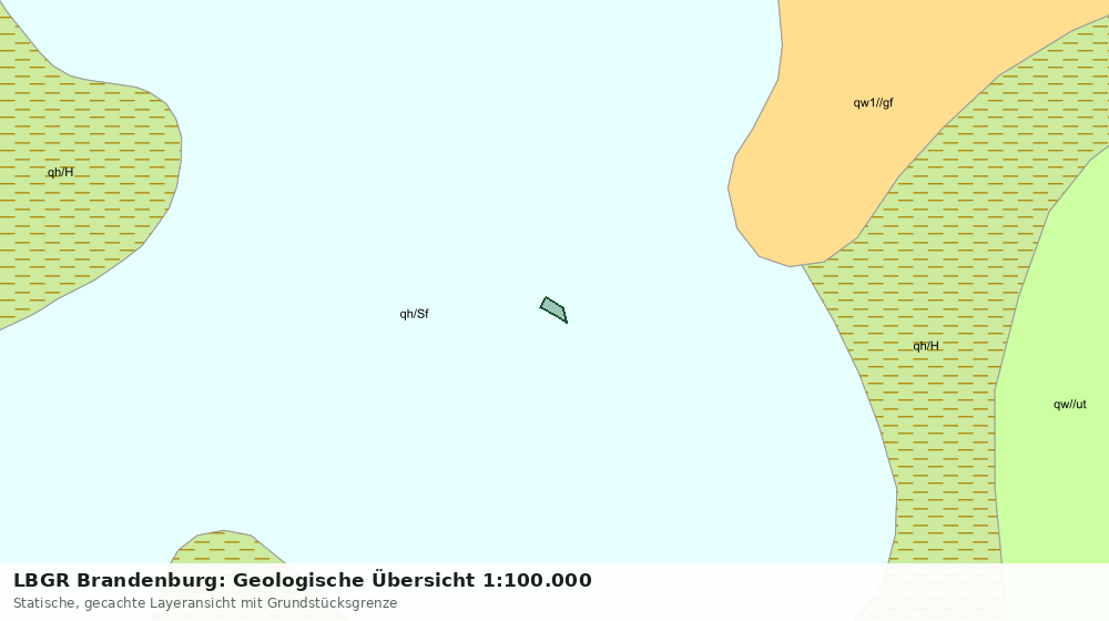 Statische Kartenansicht: LBGR Brandenburg: Geologische Übersicht 1:100.000