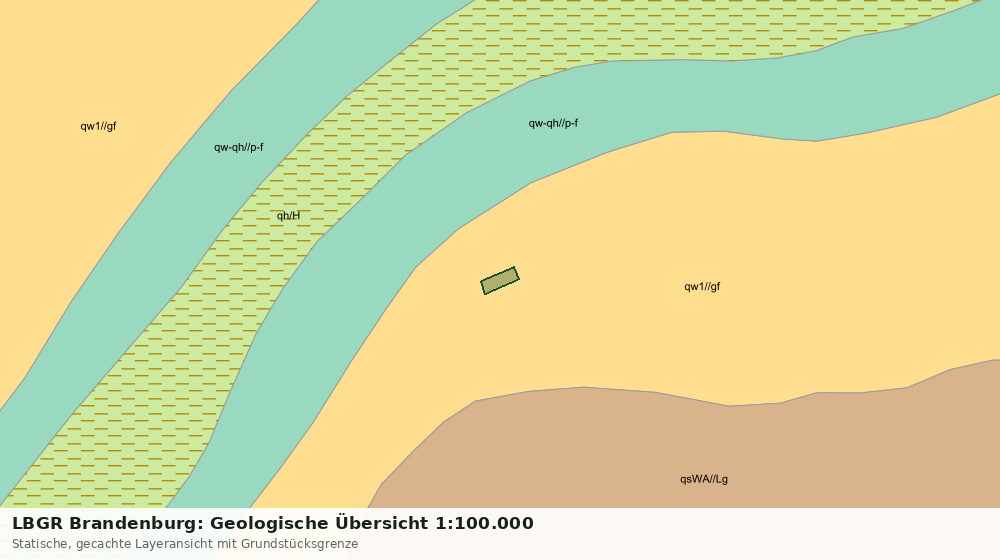 Statische Kartenansicht: LBGR Brandenburg: Geologische Übersicht 1:100.000