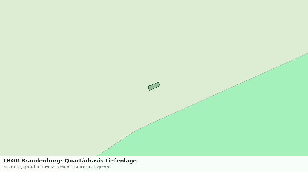 Statische Kartenansicht: LBGR Brandenburg: Quartärbasis-Tiefenlage