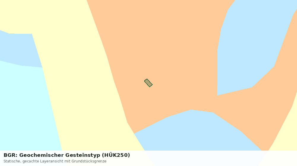 Statische Kartenansicht: BGR: Geochemischer Gesteinstyp (HÜK250)
