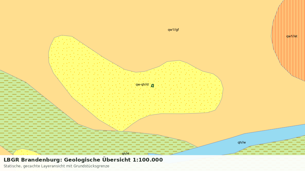 Statische Kartenansicht: LBGR Brandenburg: Geologische Übersicht 1:100.000
